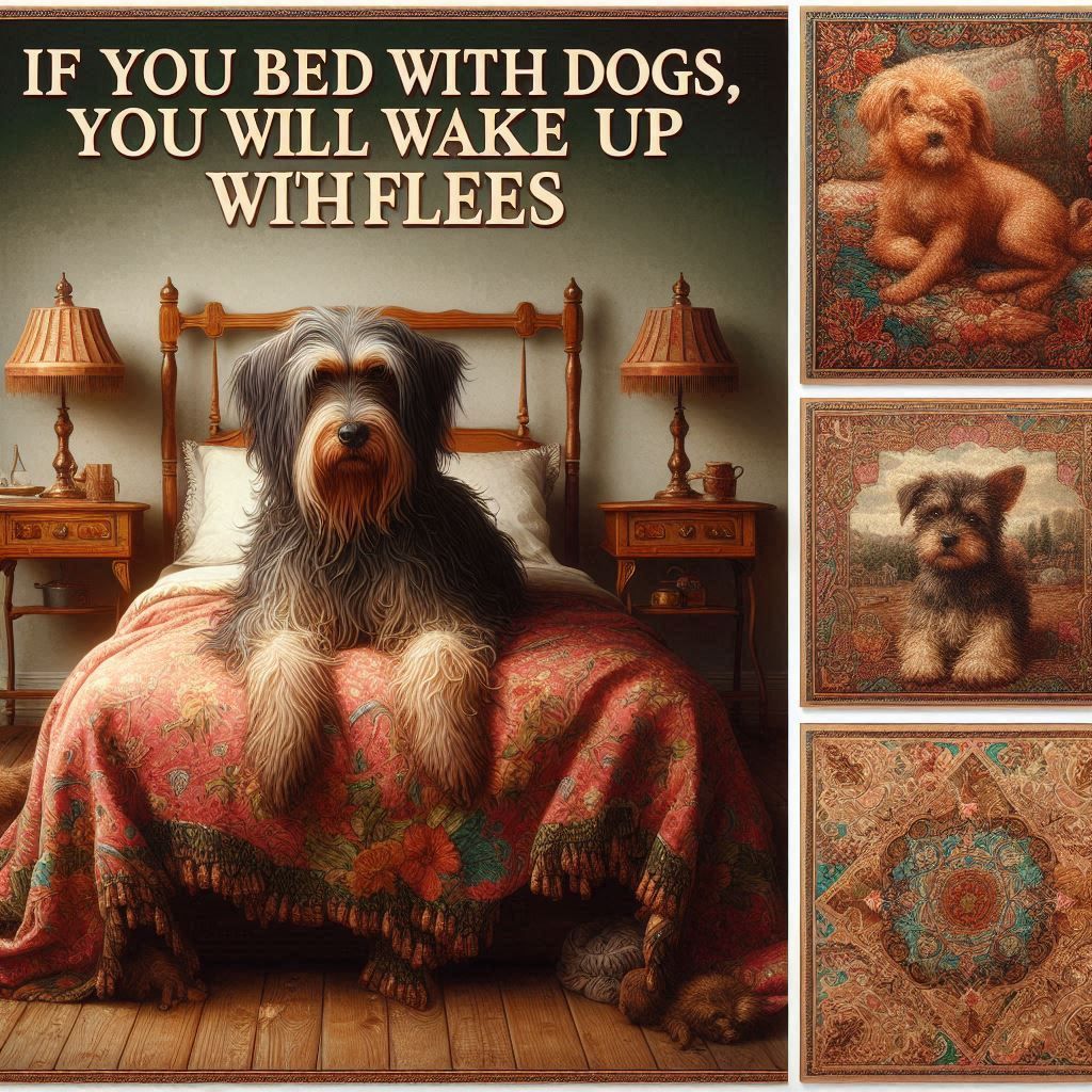 If you bed with dogs you will wake up with fleas.