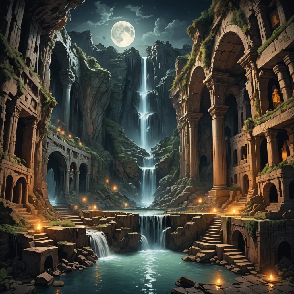 Under the moonlight.. 