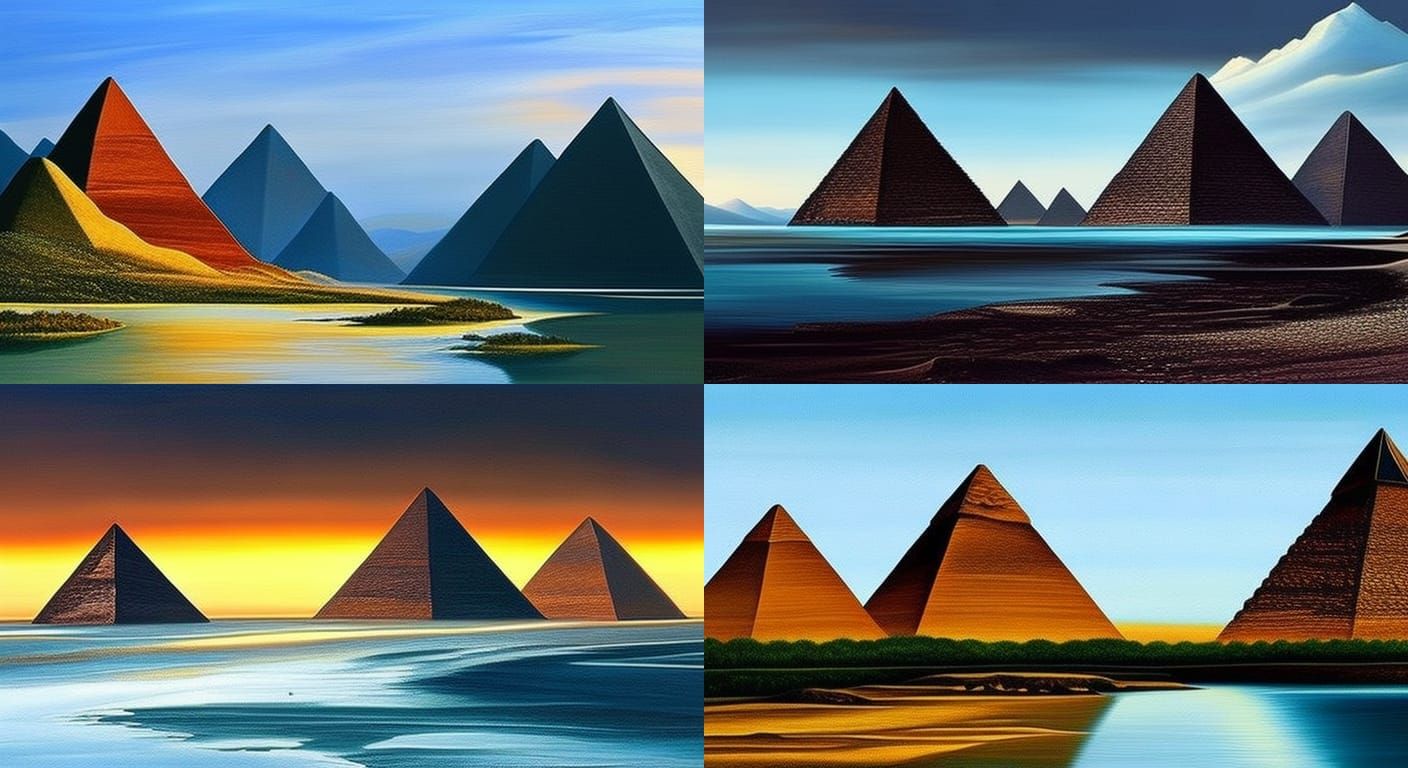 realistic pyramide 2 - AI Generated Artwork - NightCafe Creator