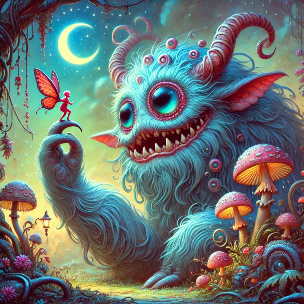 adorable fairy-tale fantasy creature portrait..