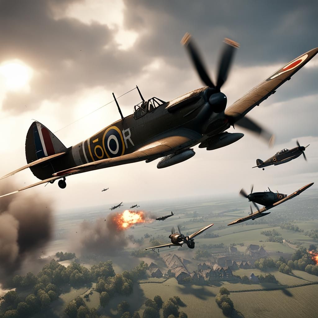 Battle of Britain, world war 2 - AI Generated Artwork - NightCafe Creator