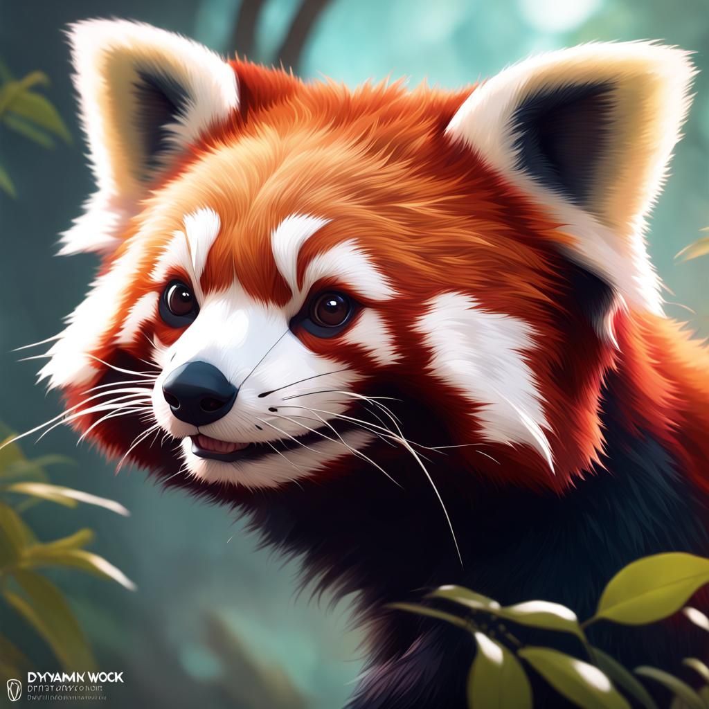 cute red panda 