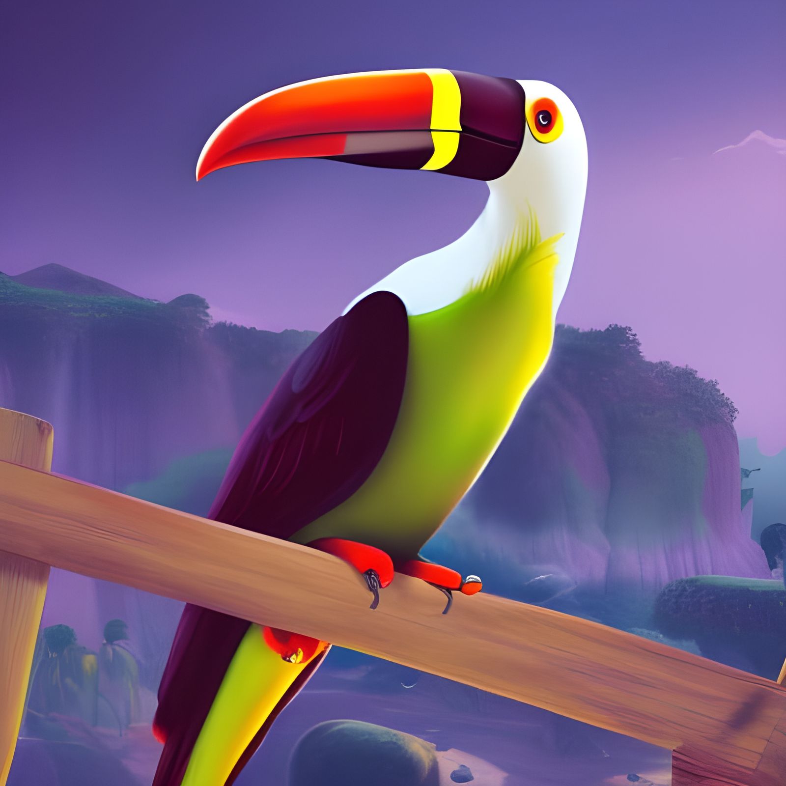 Toucan  by @Saniel Woods
