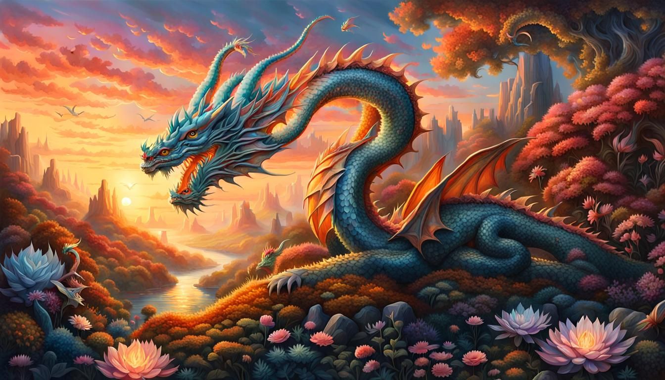 A mesmerizing and highly detailed artwork captures a surreal...