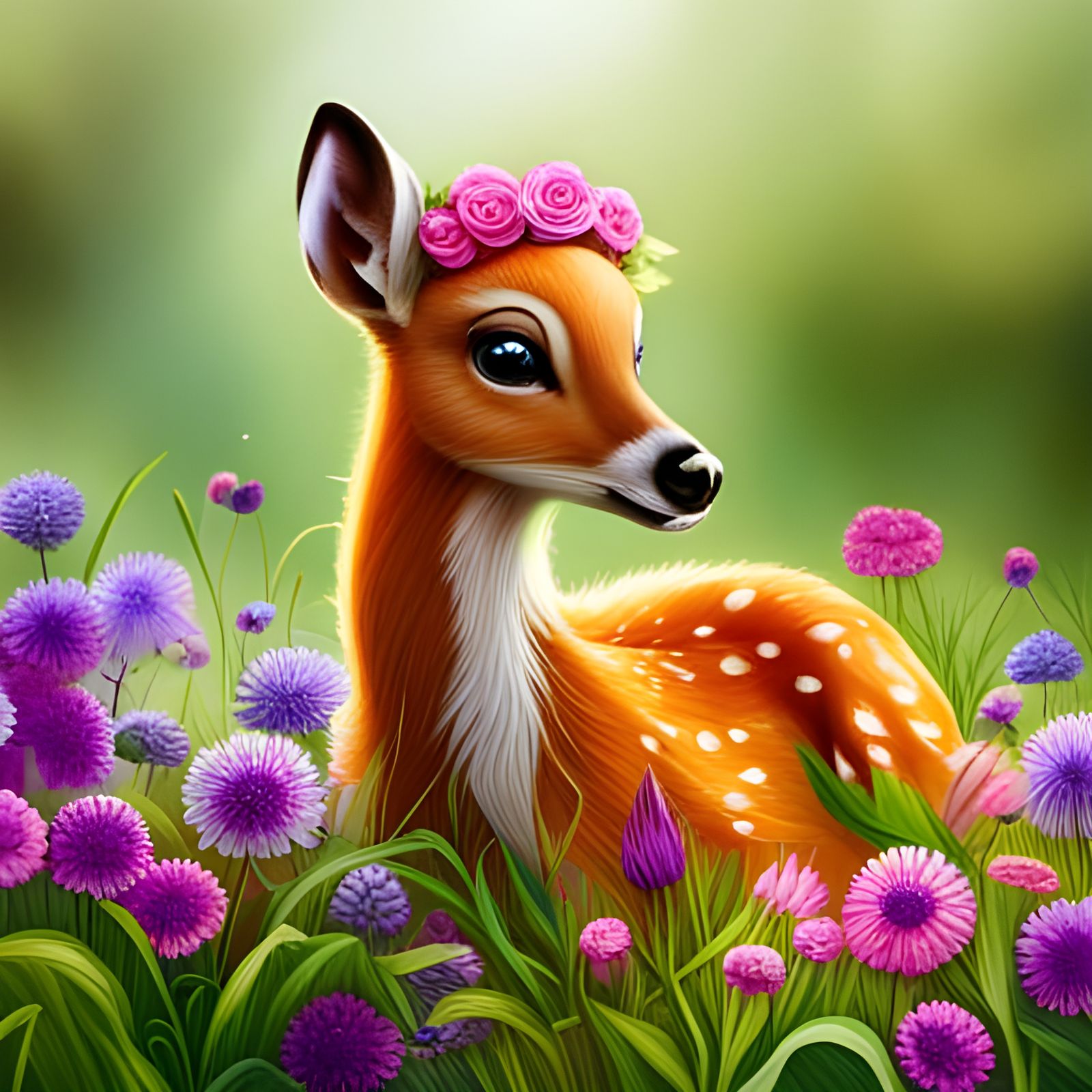 Adorable Bambi Doe Videos: Royalty Free Footage - 17st99m