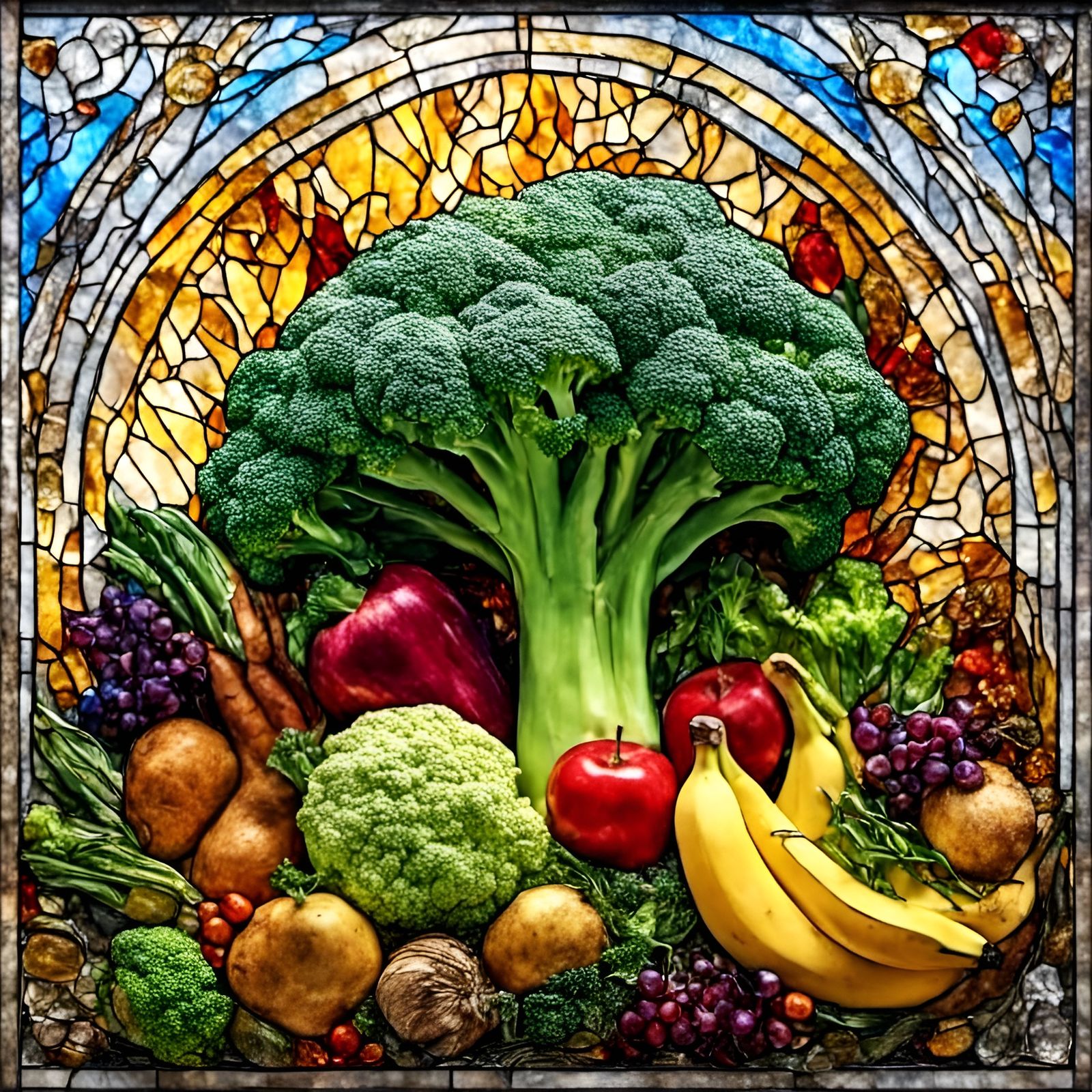 Holy broccoli and his disciples