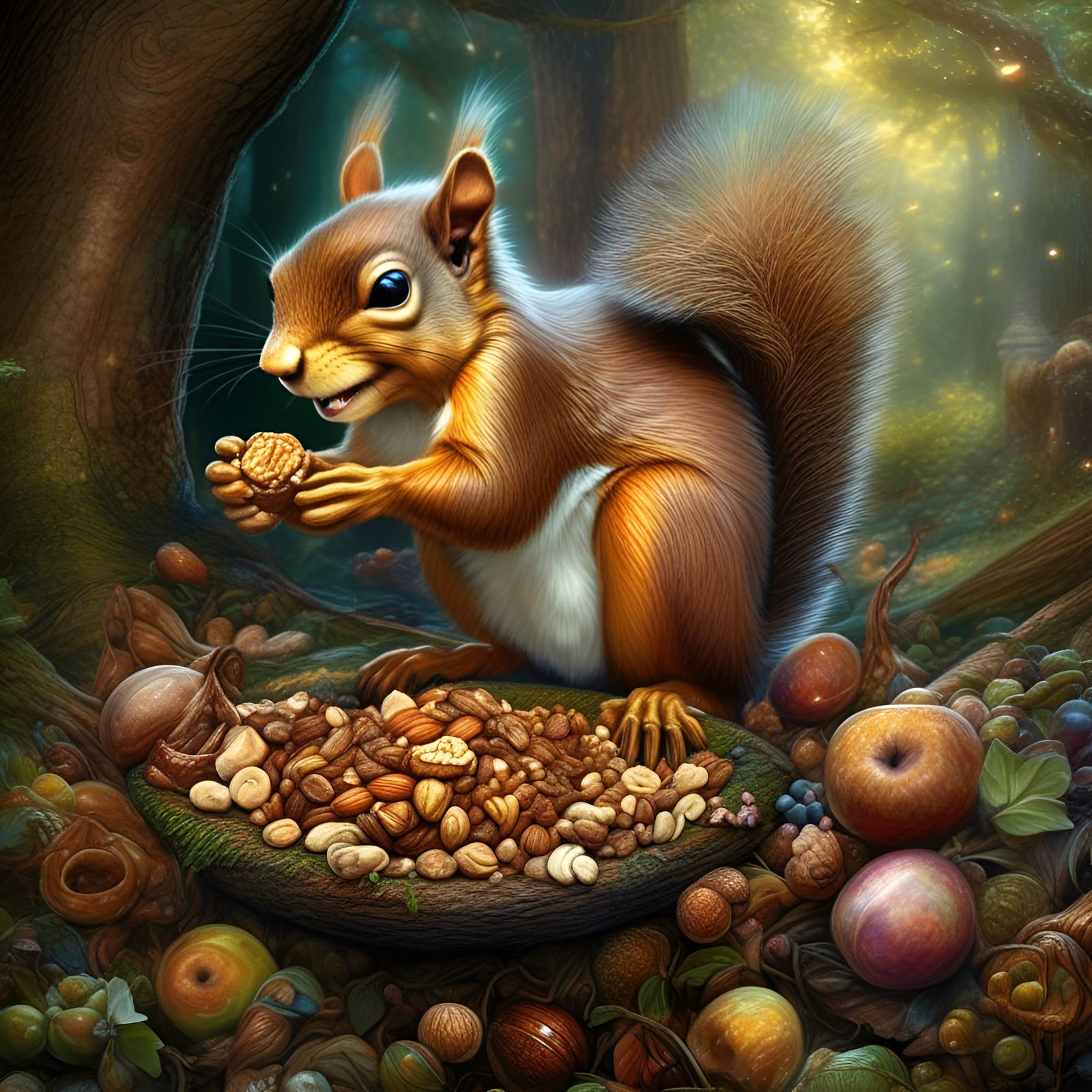 Squirrel - AI Generated Artwork - NightCafe Creator