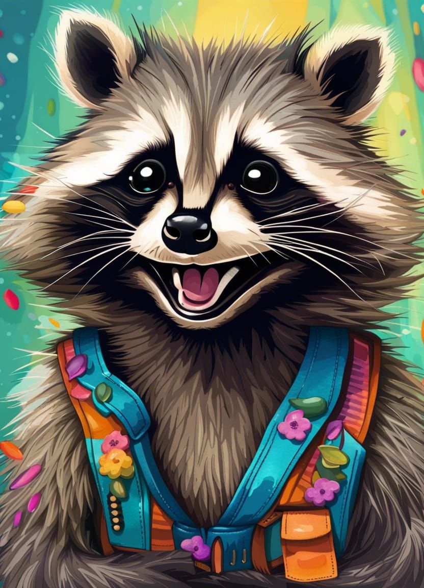 Trash Panda - AI Generated Artwork - NightCafe Creator