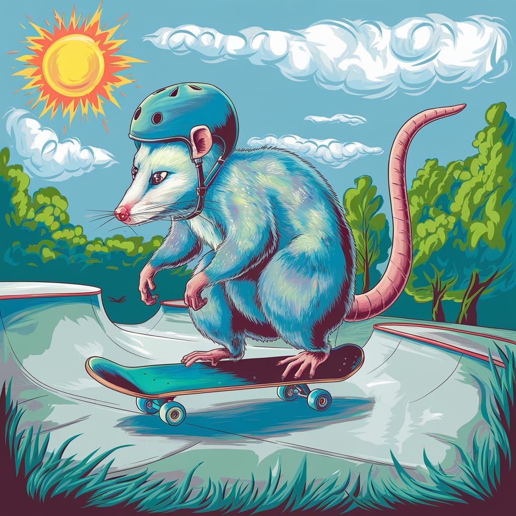 Possum skating