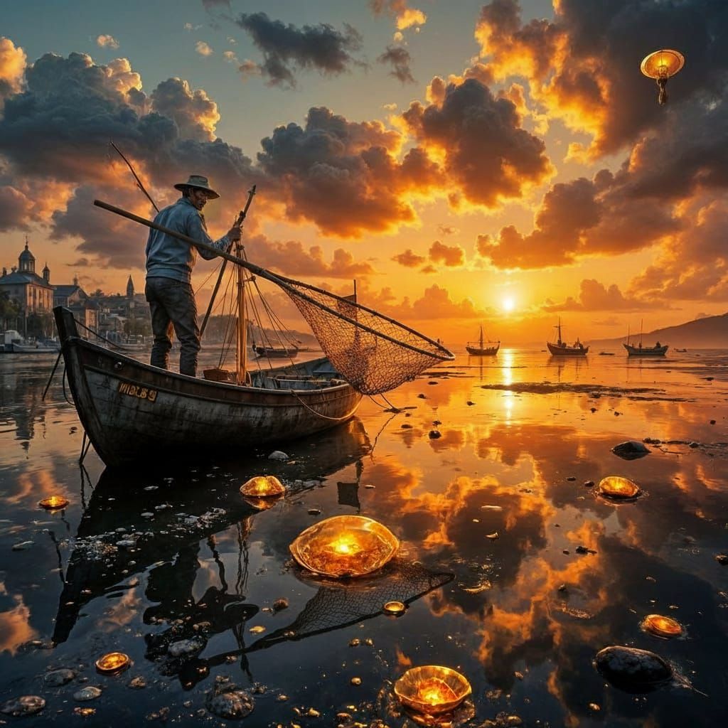 Molten Gold Fisherman