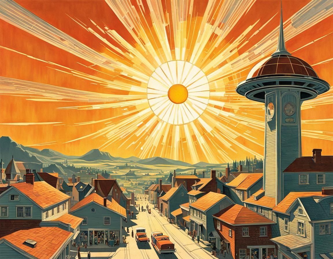 Sun Machine to the Future of the 24hour Day! AI Generated