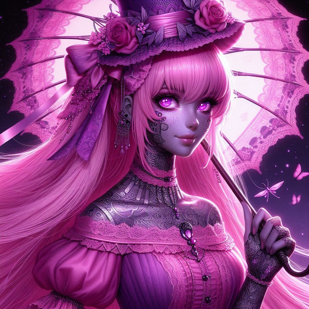 Sorayama Cyber girls 25 Victorian Pink