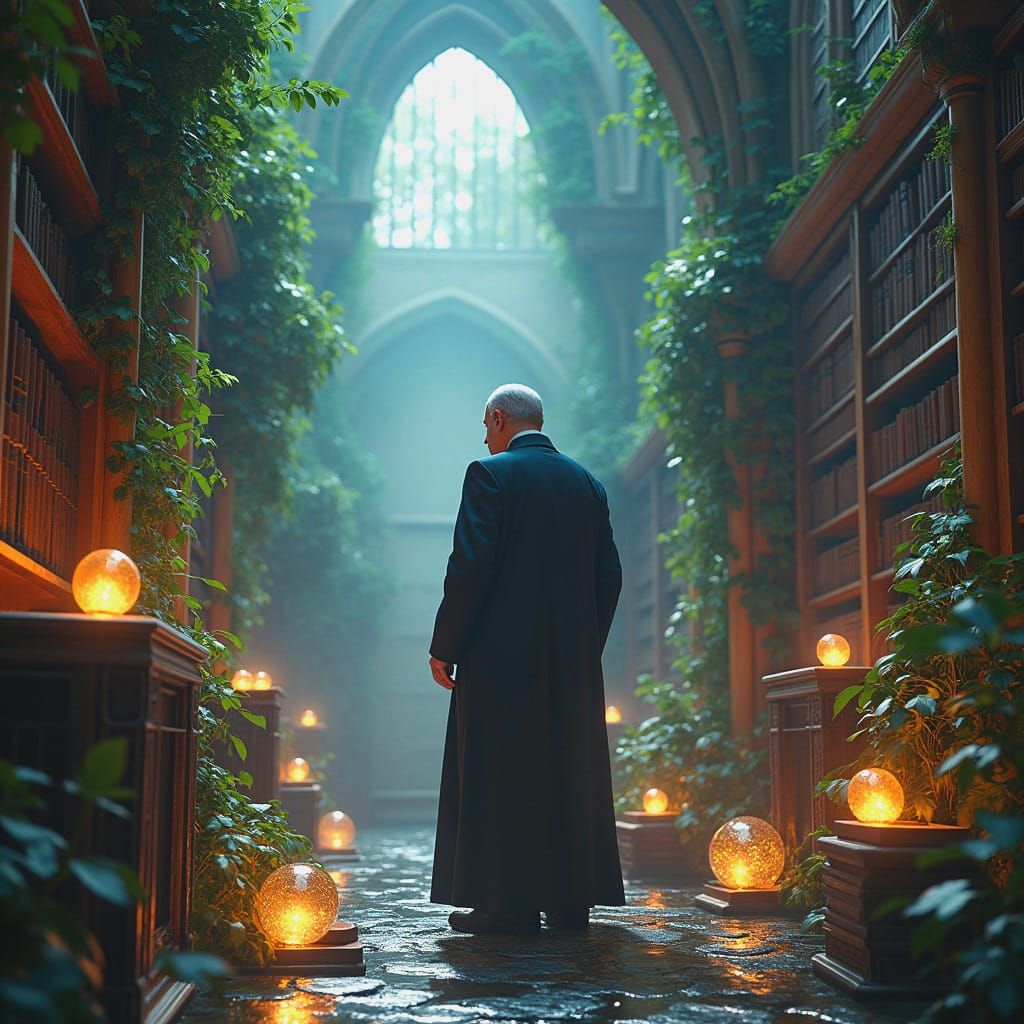 Detailed Matte Painting of Benjamin Netanyahu