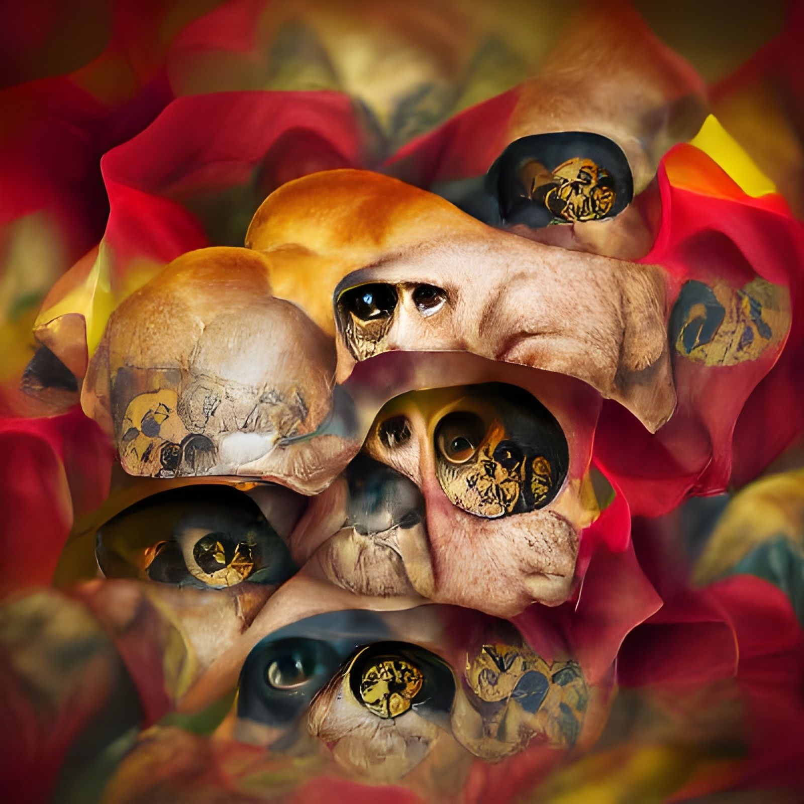 Otto Dix skulls watching you