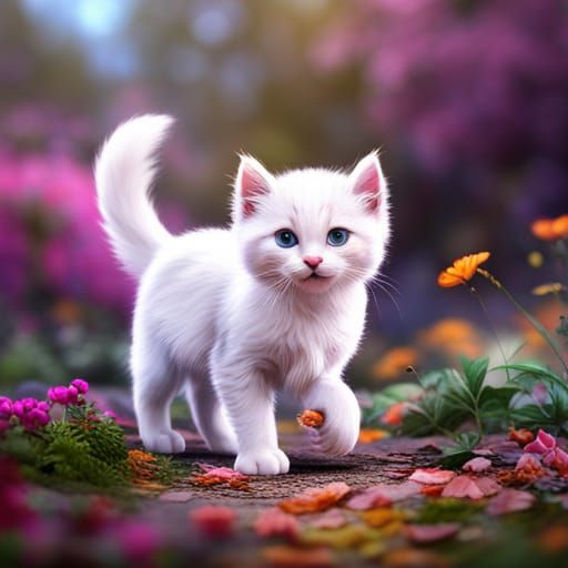 cute white kitten 2