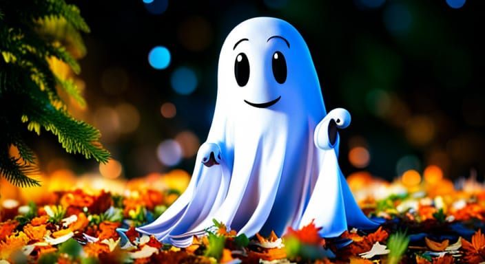 A Cute Ghost  by @undefined