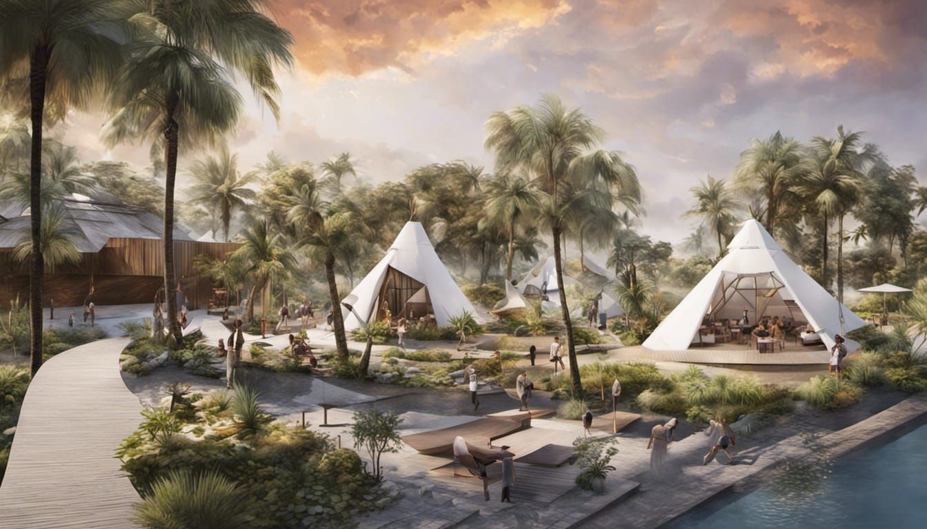 Tropical Village Temporary Housing