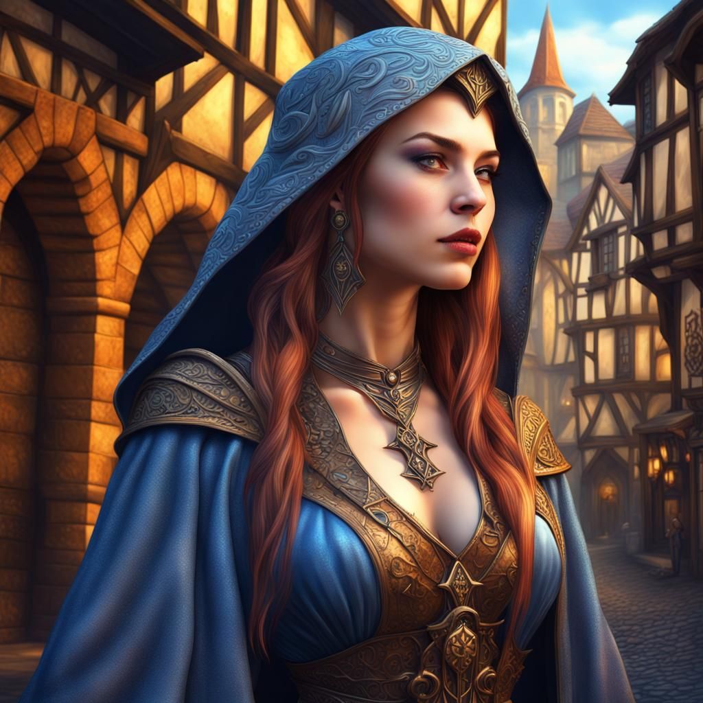 Portrait of sorceress