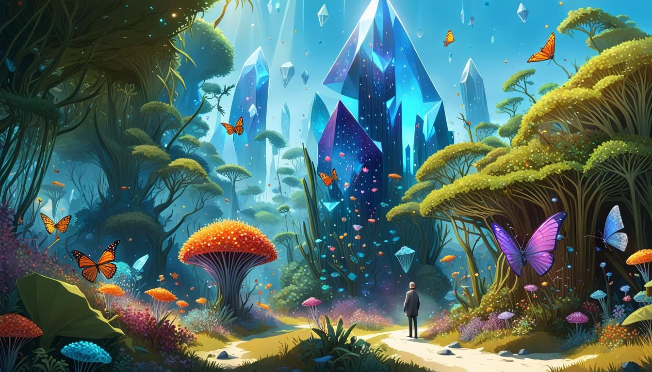 Crystal World - AI Generated Artwork - NightCafe Creator