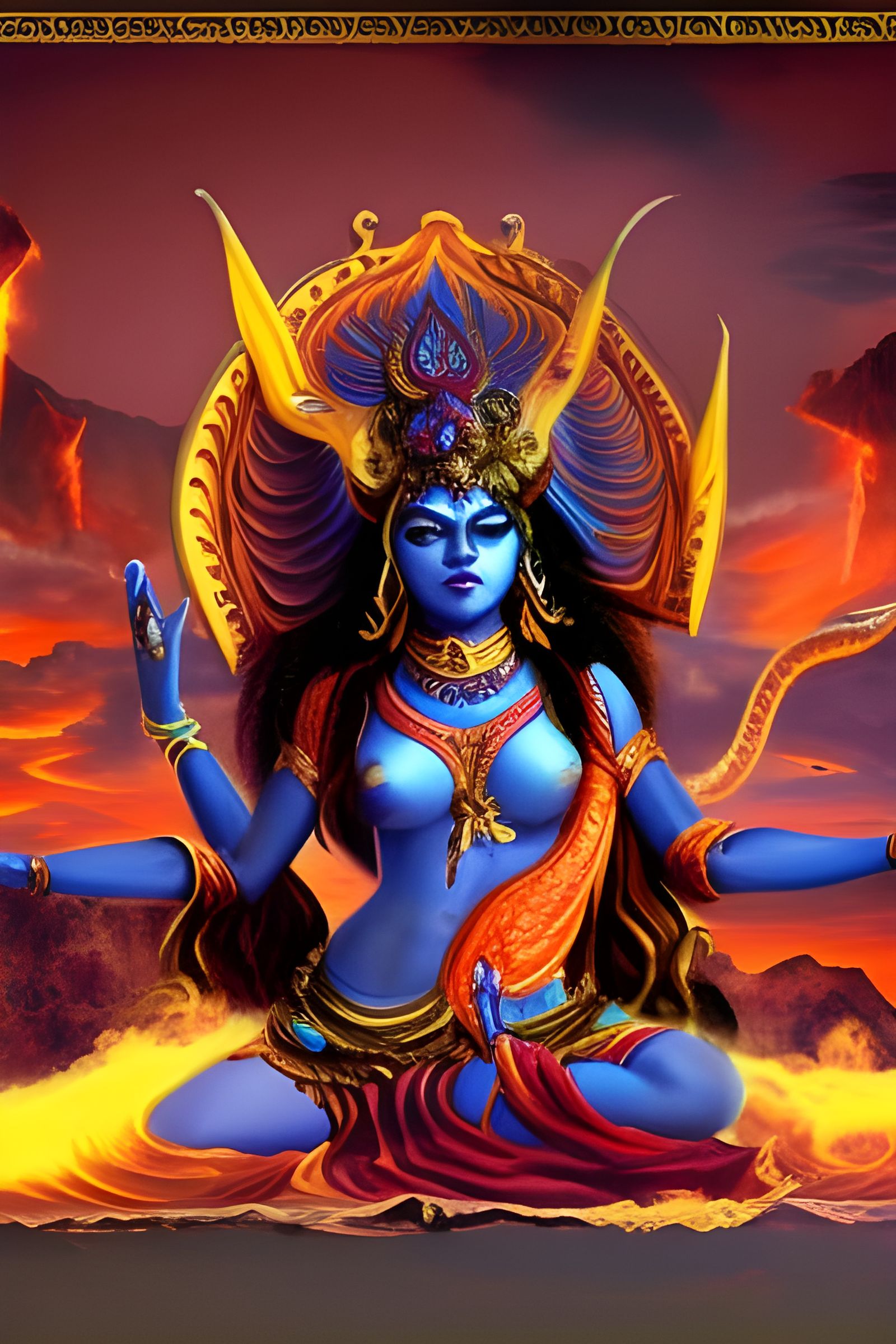 Kali, Goddess of Death, bring me Liberation - AI Generated Artwork ...