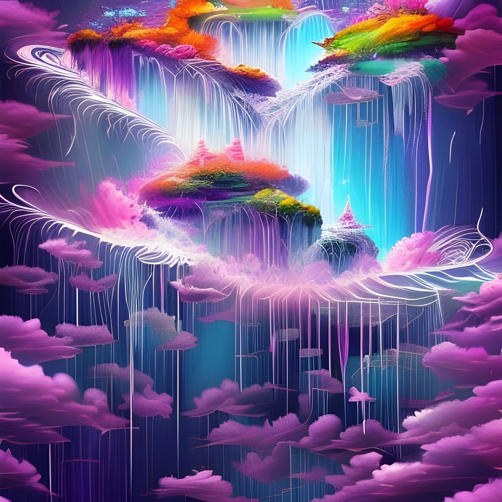 Sky Waterfall  by @Paloooma