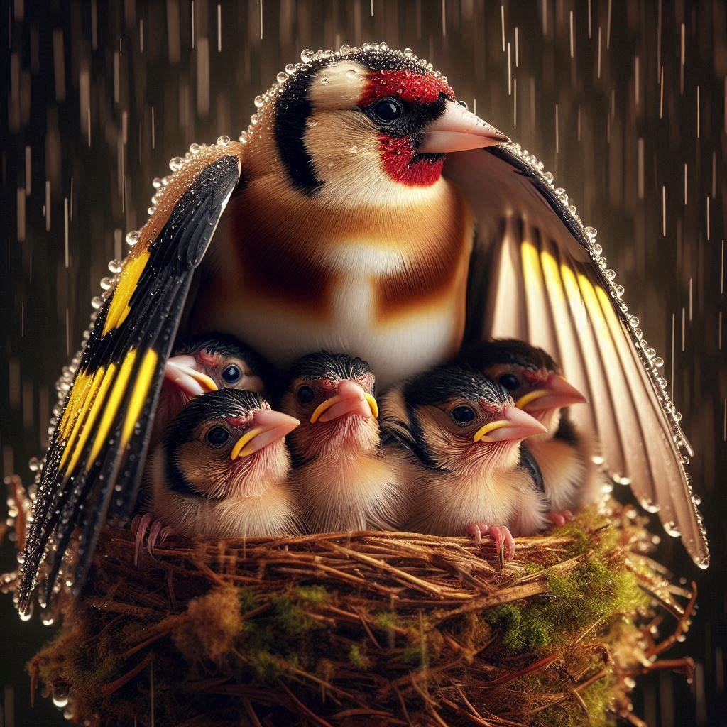 Mamma bird :: goldfinch