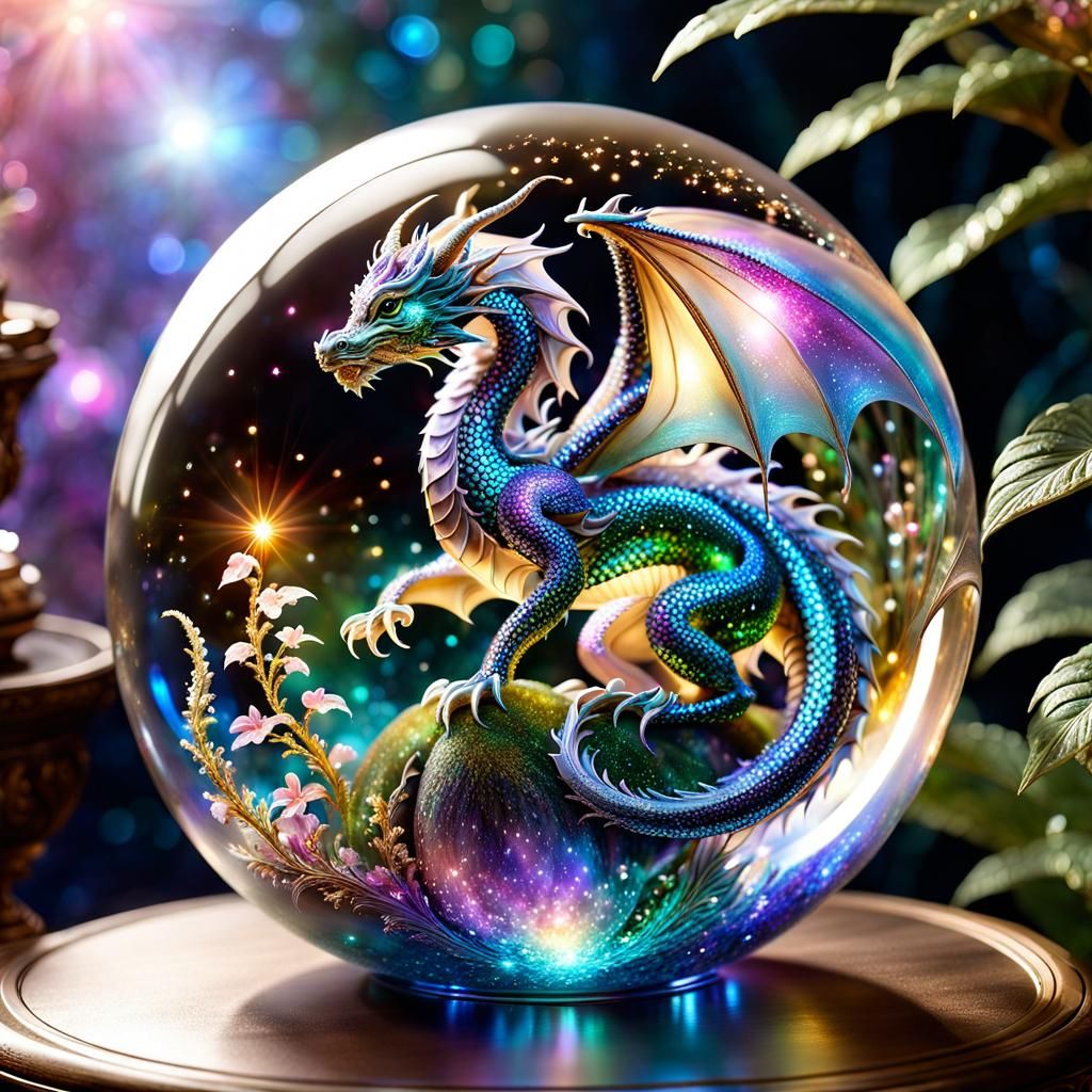 Dragon in a Glass Sphere