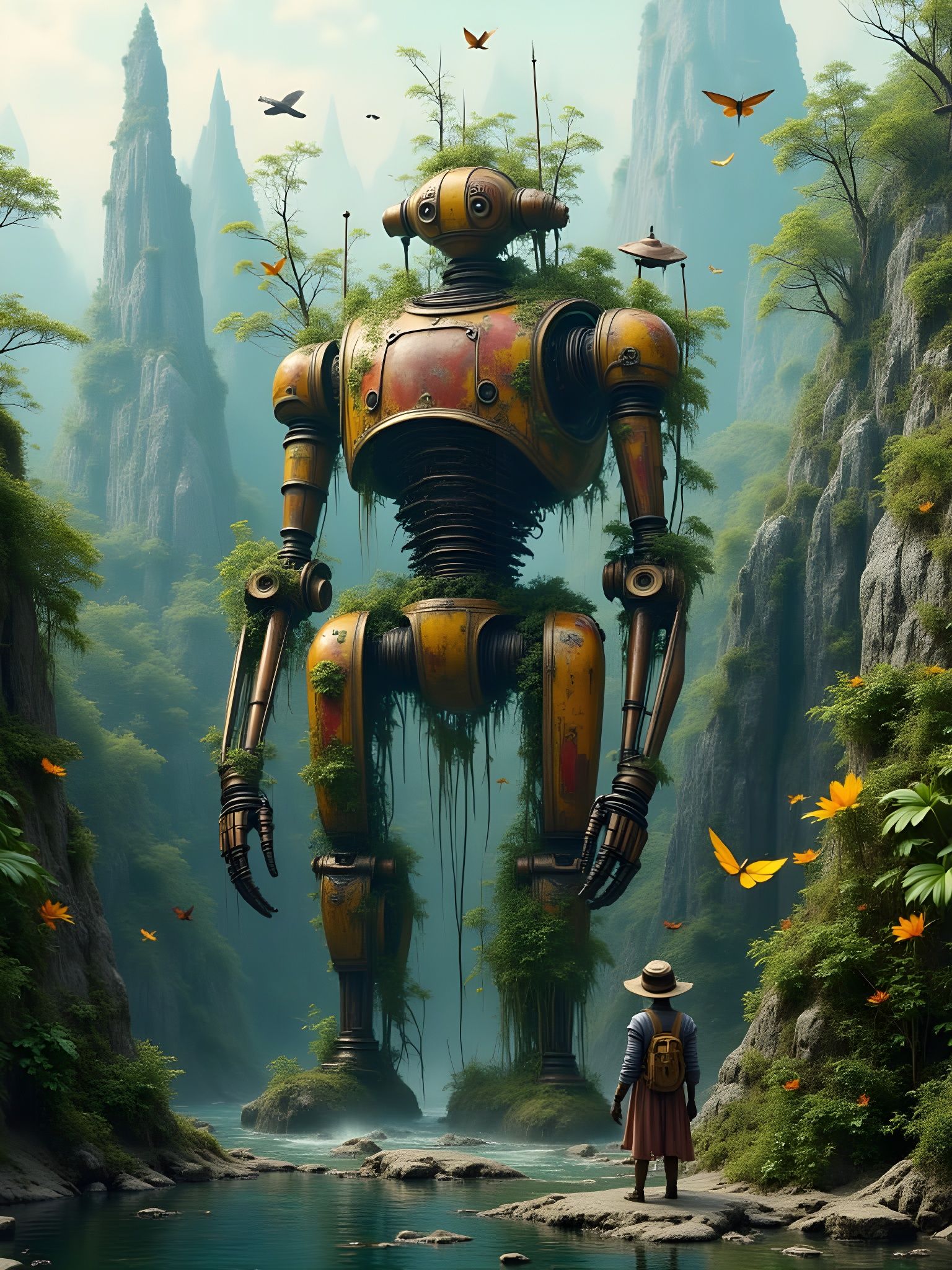 A colossal rusted robot   by @DrMiki