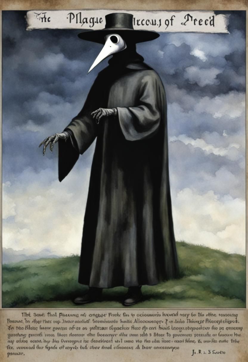 "Plague Doctor I" (2024) AI Generated Artwork NightCafe Creator