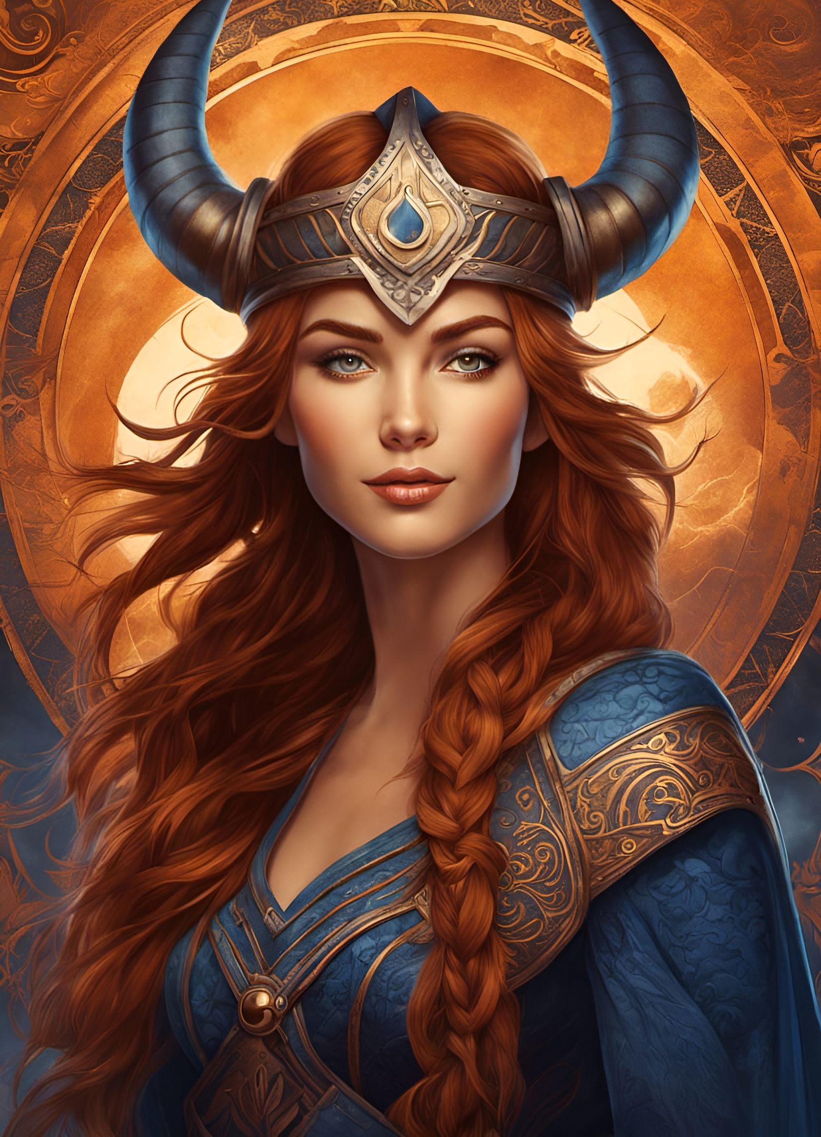 Viking girl AI Generated Artwork NightCafe Creator