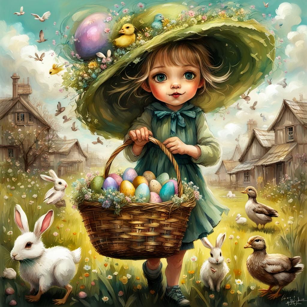 Egg Hunt Fun  by @Little Red Riding Hood 