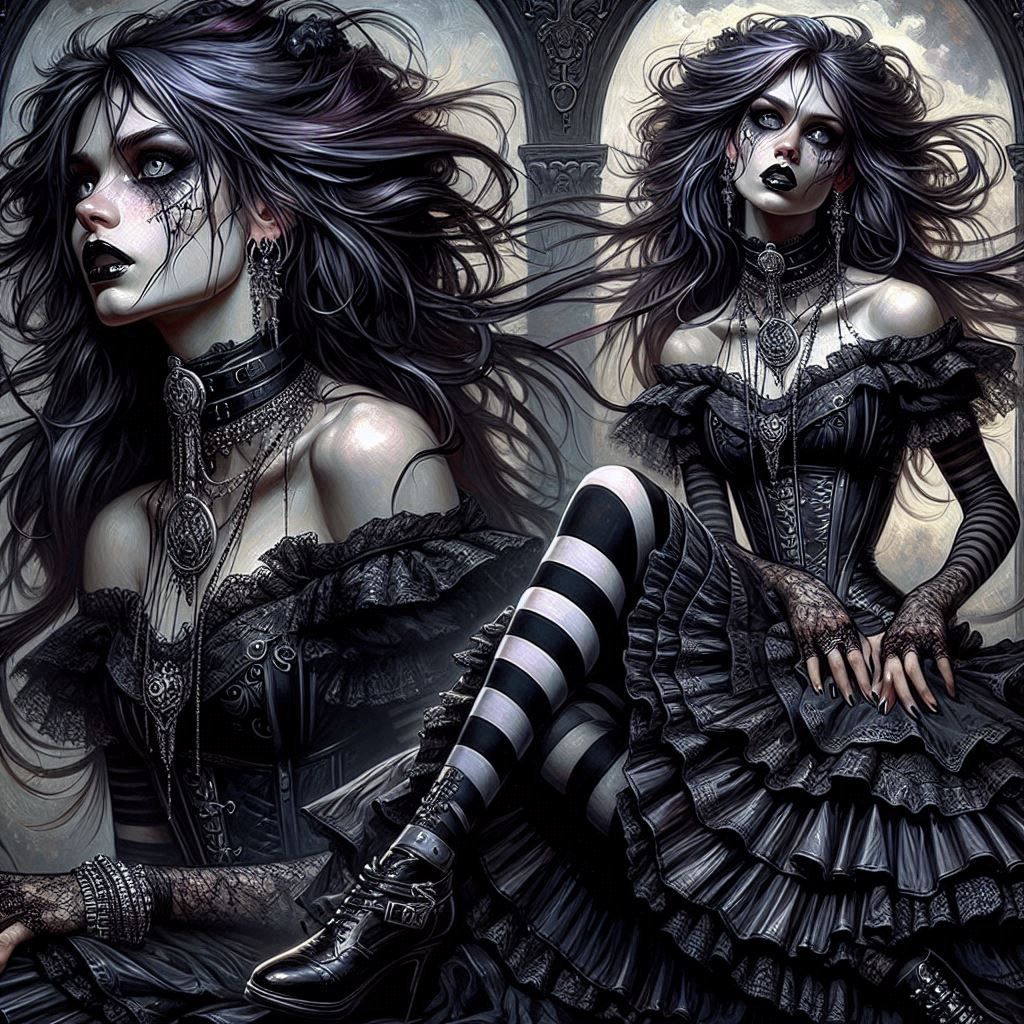 The goth girl  by @Nednut4362