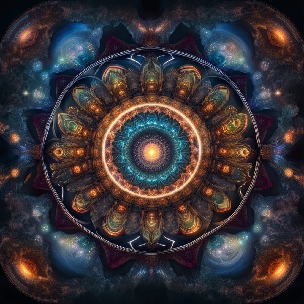 Cosmic Mandala - AI Generated Artwork - NightCafe Creator