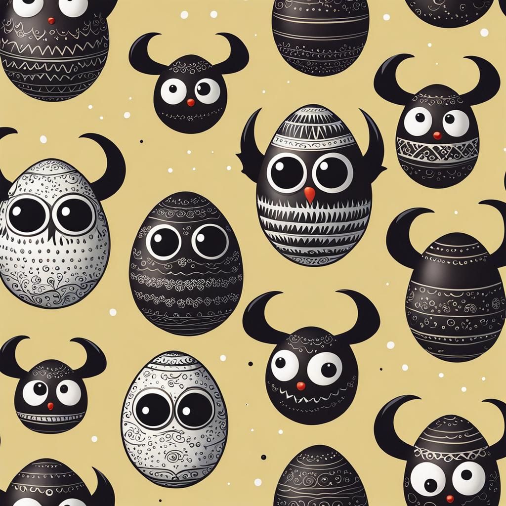 Are deviled eggs suppose to look like this ai generated artwork