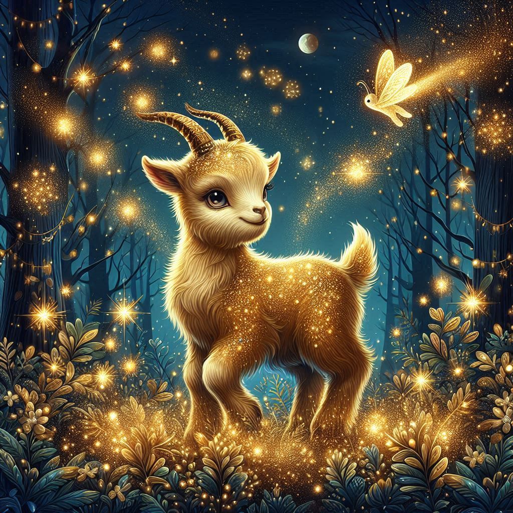 Glittering Golden Goat