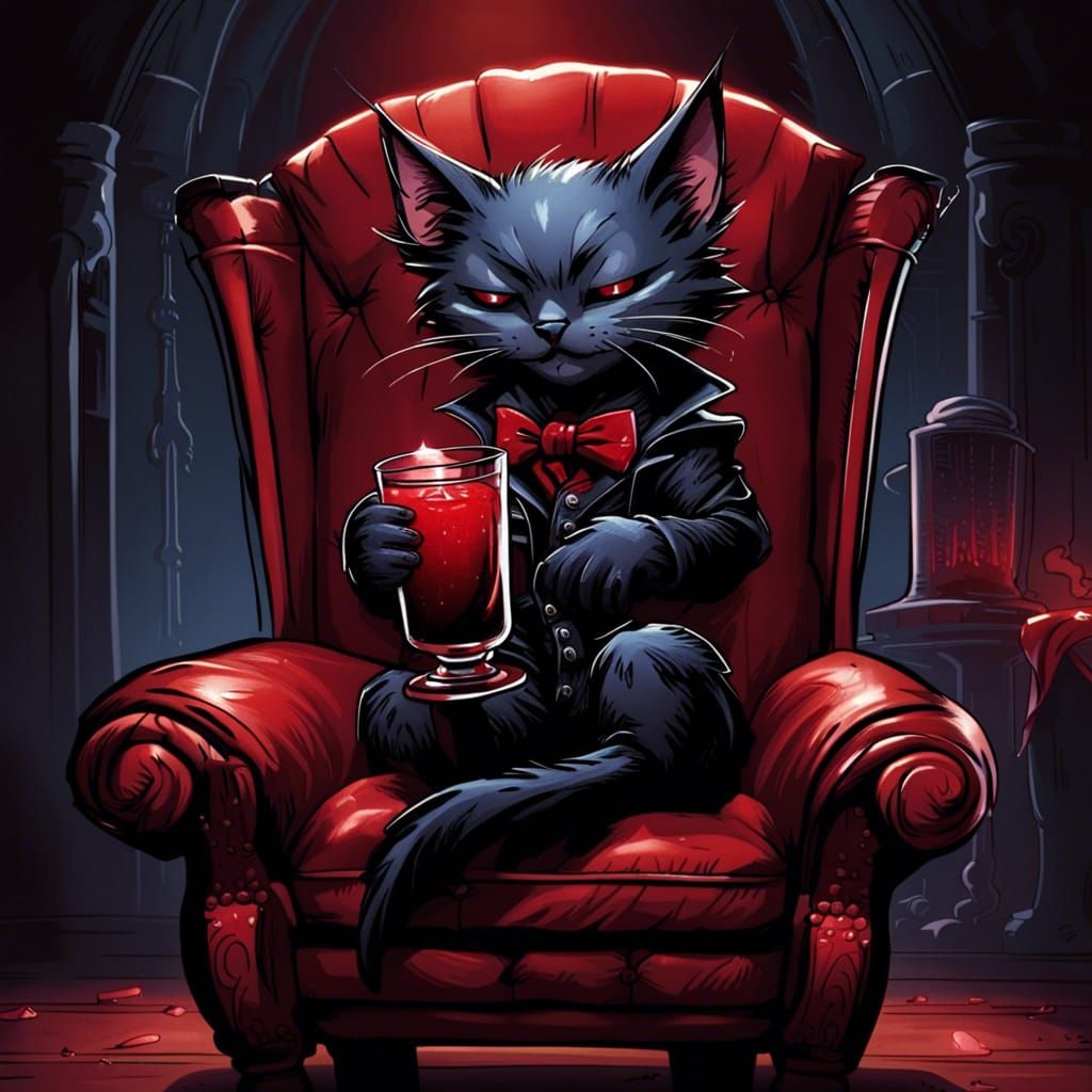 Vampire kitty