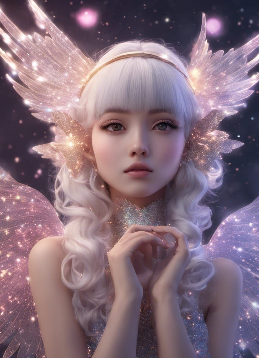 beautiful glitter angel