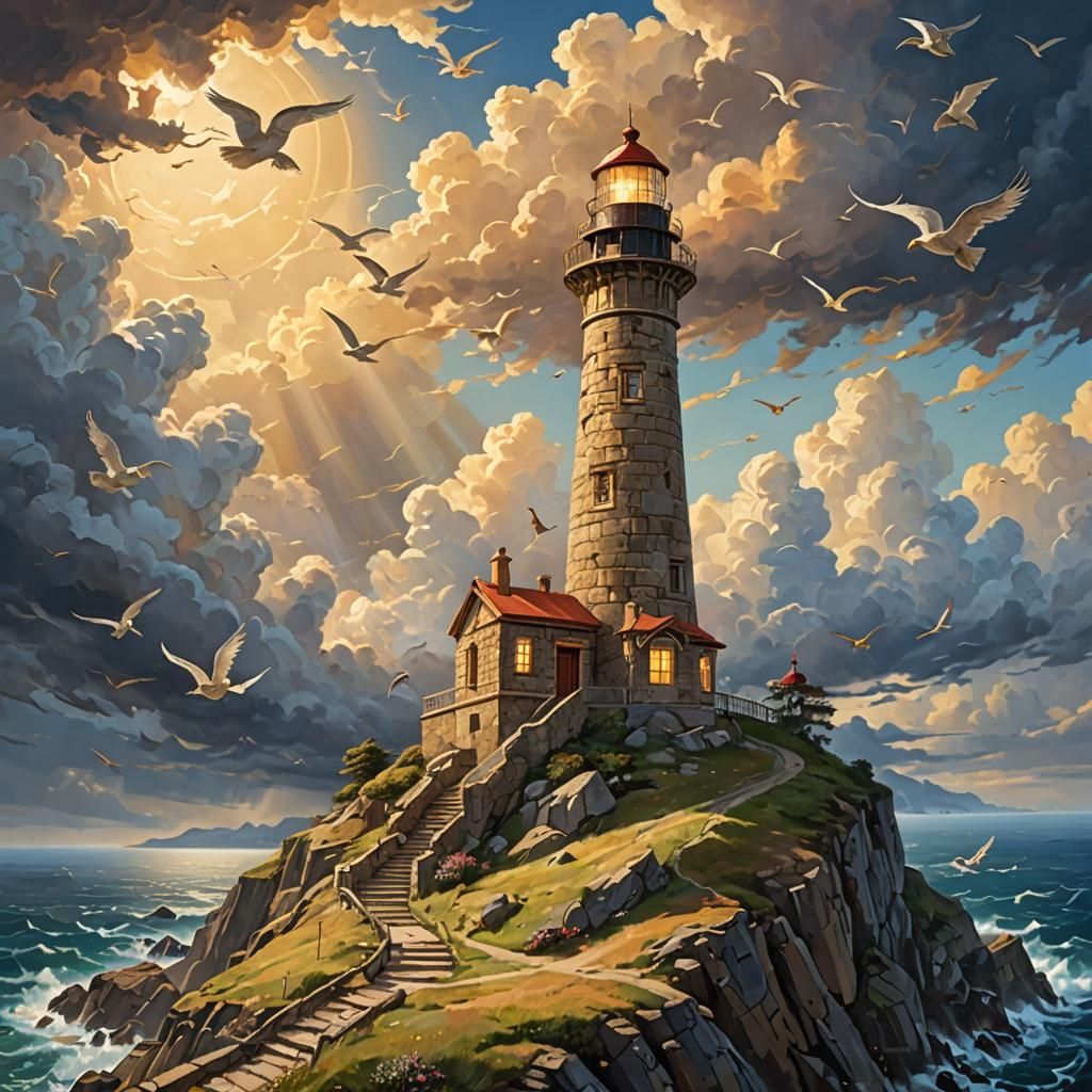 Simple Lighthouse  by @Mrcloo