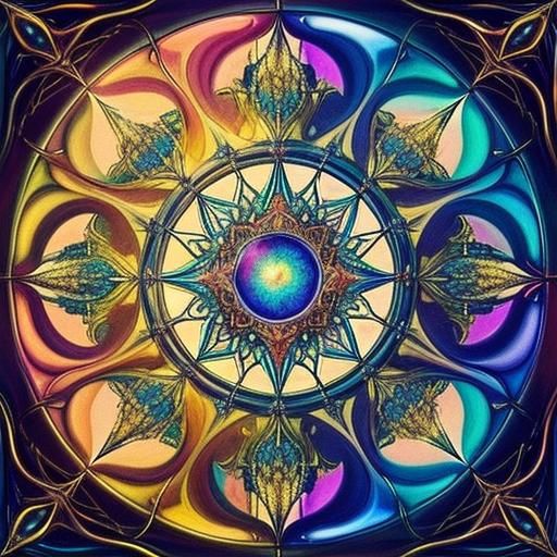 Surreal Rose Cityscape with Glowing Aura