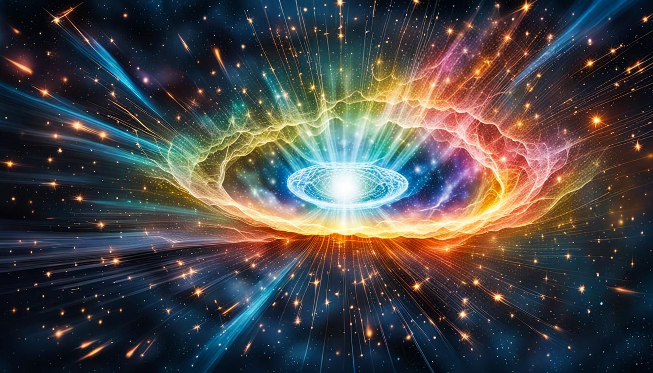 atomic discharge borealis exploding from a vision of mind wa...
