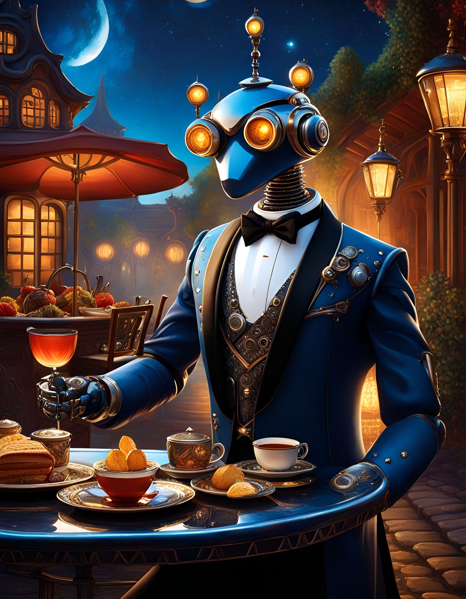 Dinner is Served by a Personal Assistant Robot