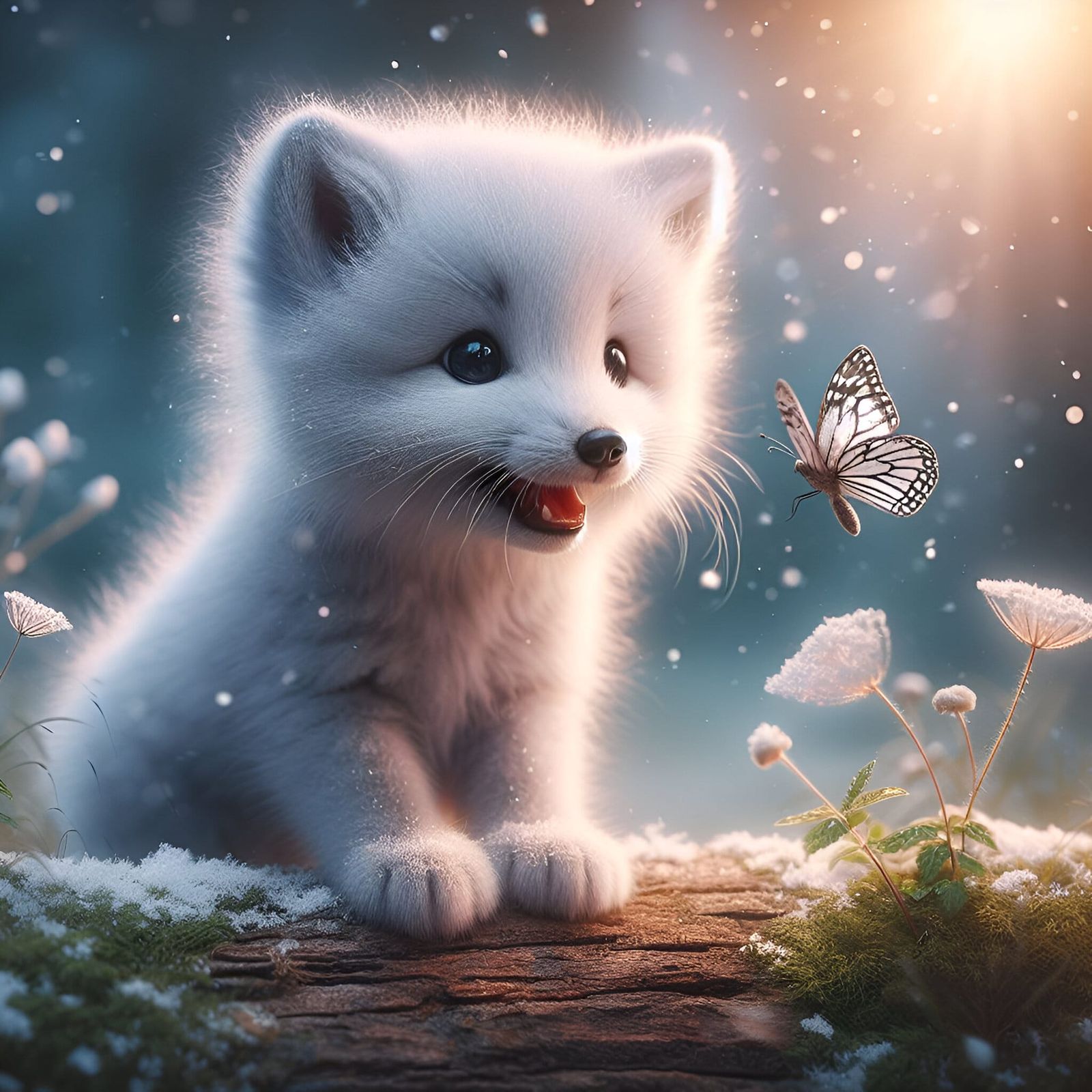 Little Fox & Butterfly