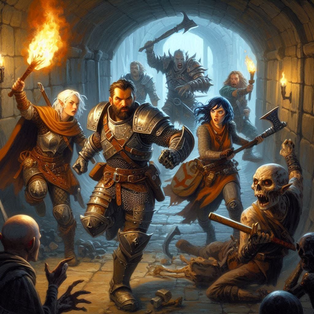 So the Adventurers Charged the Ghouls