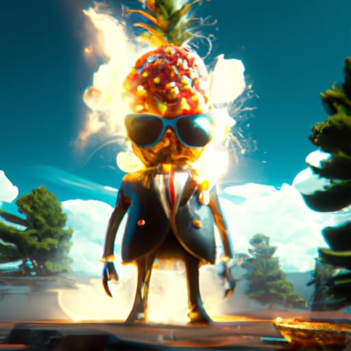 Pineapple Boss - AI Generated Artwork - NightCafe Creator