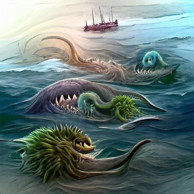 Art for Sea Monsters - AI Generated Artwork - NightCafe Creator