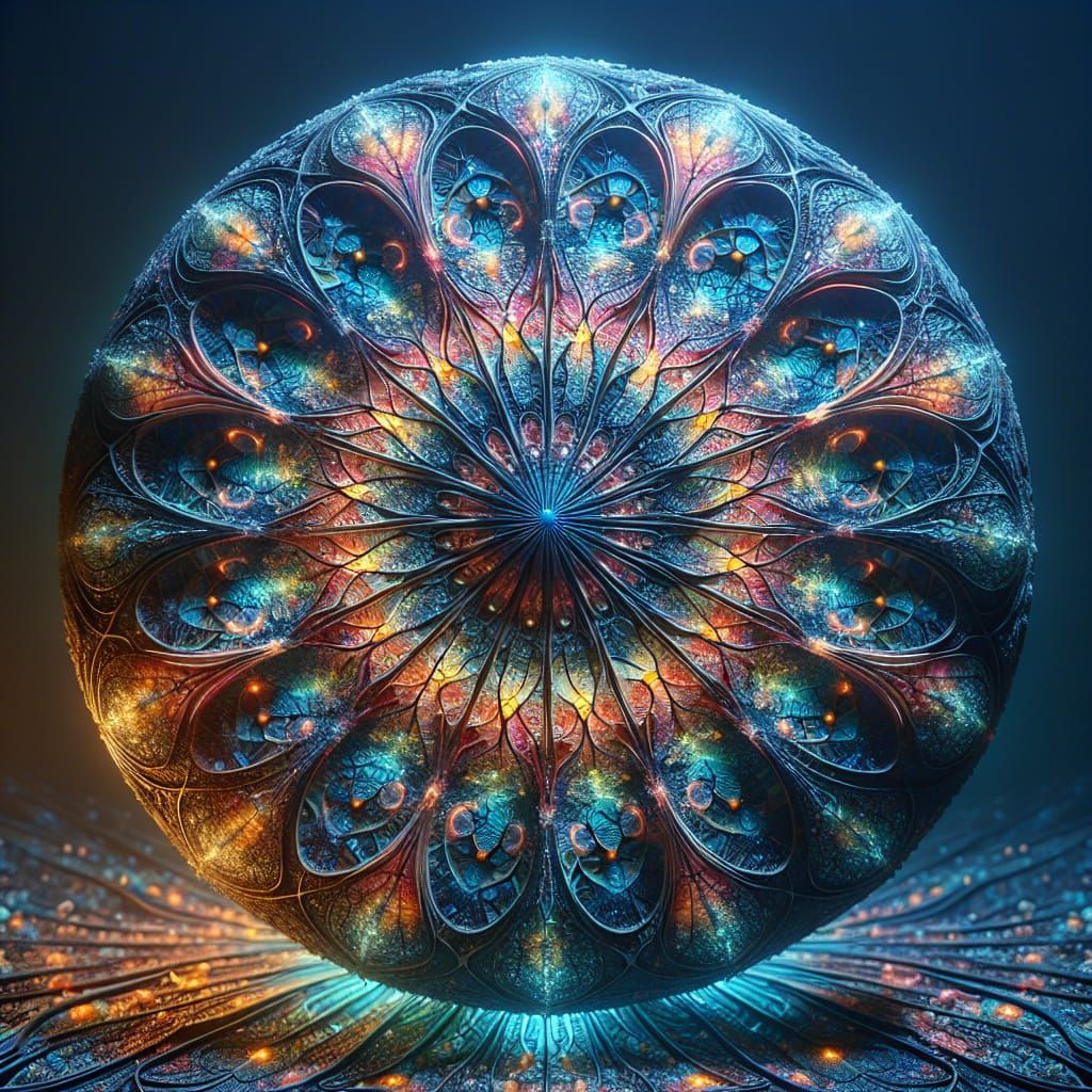 Lithophyte fossil mandala