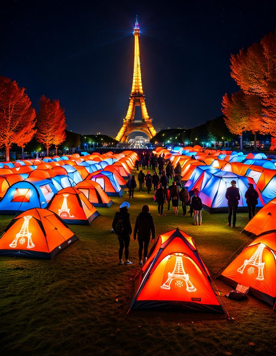 skeleton unicorn neon orange encampment "ask me" protest eif...