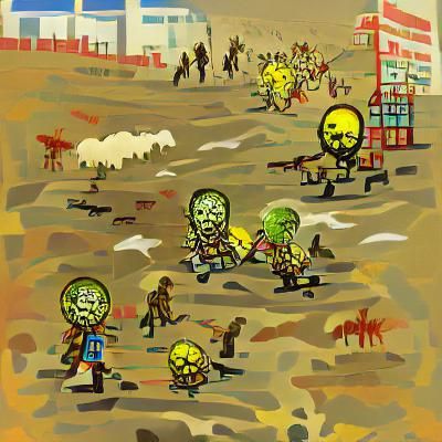 Nuclear wasteland zombies