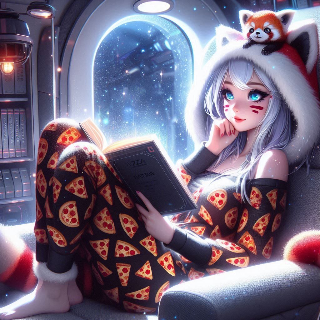 Jaybe and Little Monji cuddling up with a good book!