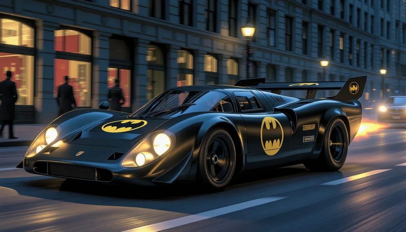 Modified Porsche 917 Batmobile! Modern Comic Version